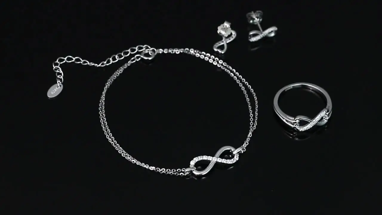 ORSA JEWELS браслет-цепочка с прозрачным фианитом Бесконечность стерлинговое серебро