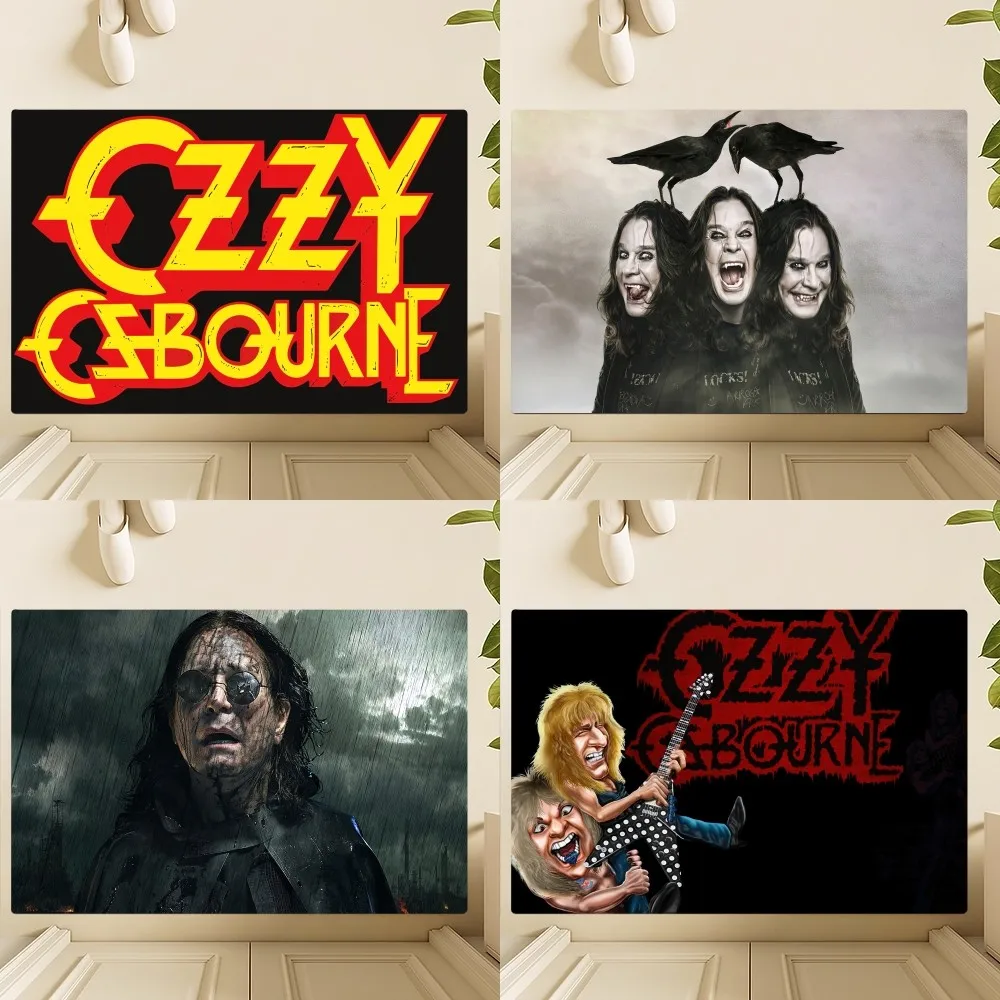 

Classic Singer Ozzy O-Osbourne Floor Mat Bedroom Kitchen Door Bath House Super Absorbent Foot Non-slip
