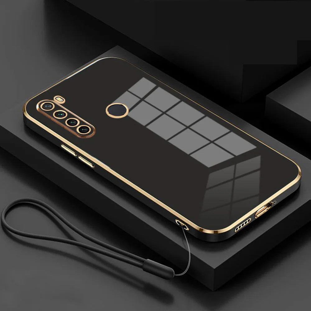 Luxury Square Plating Shockproof Phone Case with Enhanced Back Cover