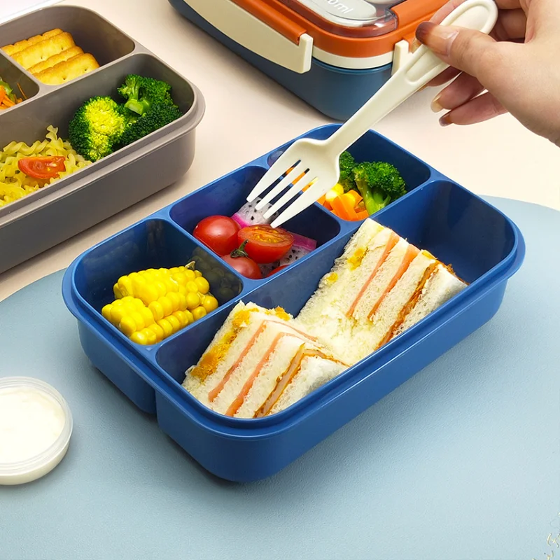 Luch Box For Toddlers Three-compartment Lunch Box With Sauce Grid 1300ml Bento  Box Independently Sealed Children's Lunch Box - Lunch Box - AliExpress