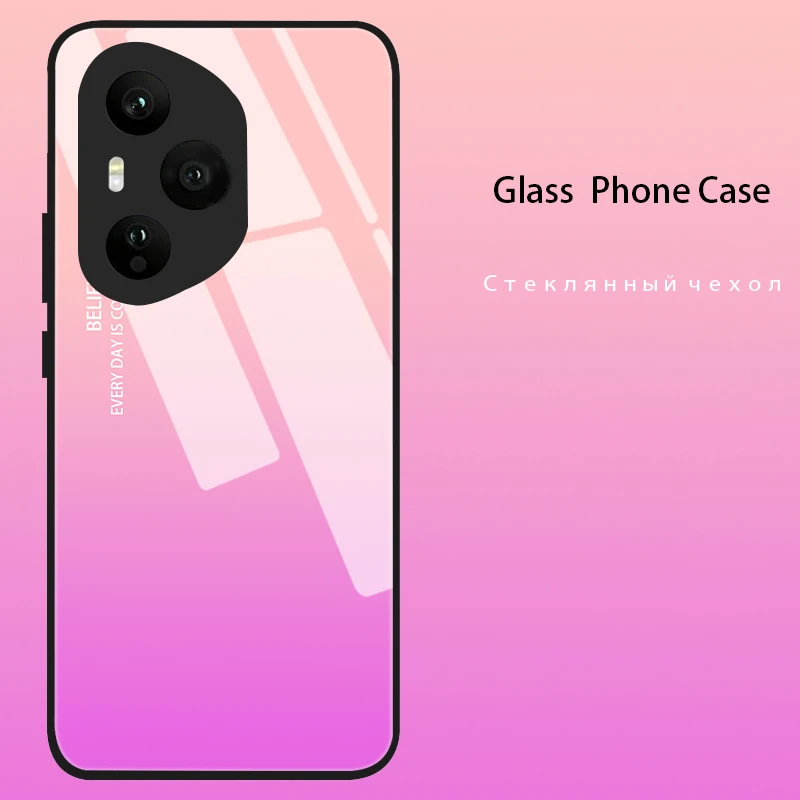 Luxury Tempered Glass Hard Back Bumper Phone Case