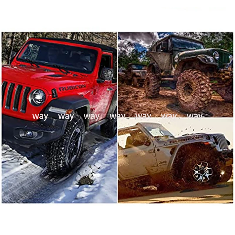 Super-tough Nylon 58cm Car Recovery Traction Boards Emergency Mini-size Tracks Traction Mat for Off-Road Sand Mud Snow Rescue