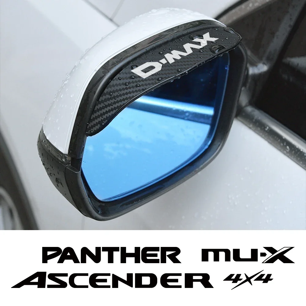 Rearview Mirror Rain Eyebrow Rearview Mirror Rain Guard Car Rearview Mirror Rainproof Rain Eyebrow Visor Shield Cover Protector Auto Accessories For Isuzu DMAX PANTHER ASCENDER 4X4 MUX