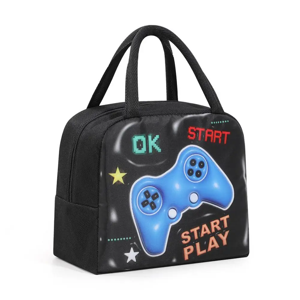 3D Niedliche Tier Muster Lunch Tasche Verdickte Handheld Isolierte Lunch Box Taschen Große Kapazität Kinder Bento Tasche – Detail 19