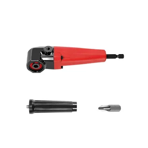 90° Right Angle Extension Driver Drilling Angle Adapter Screwdriver Hex Wrench Drill Bit Socket Holder Power Tool-Red