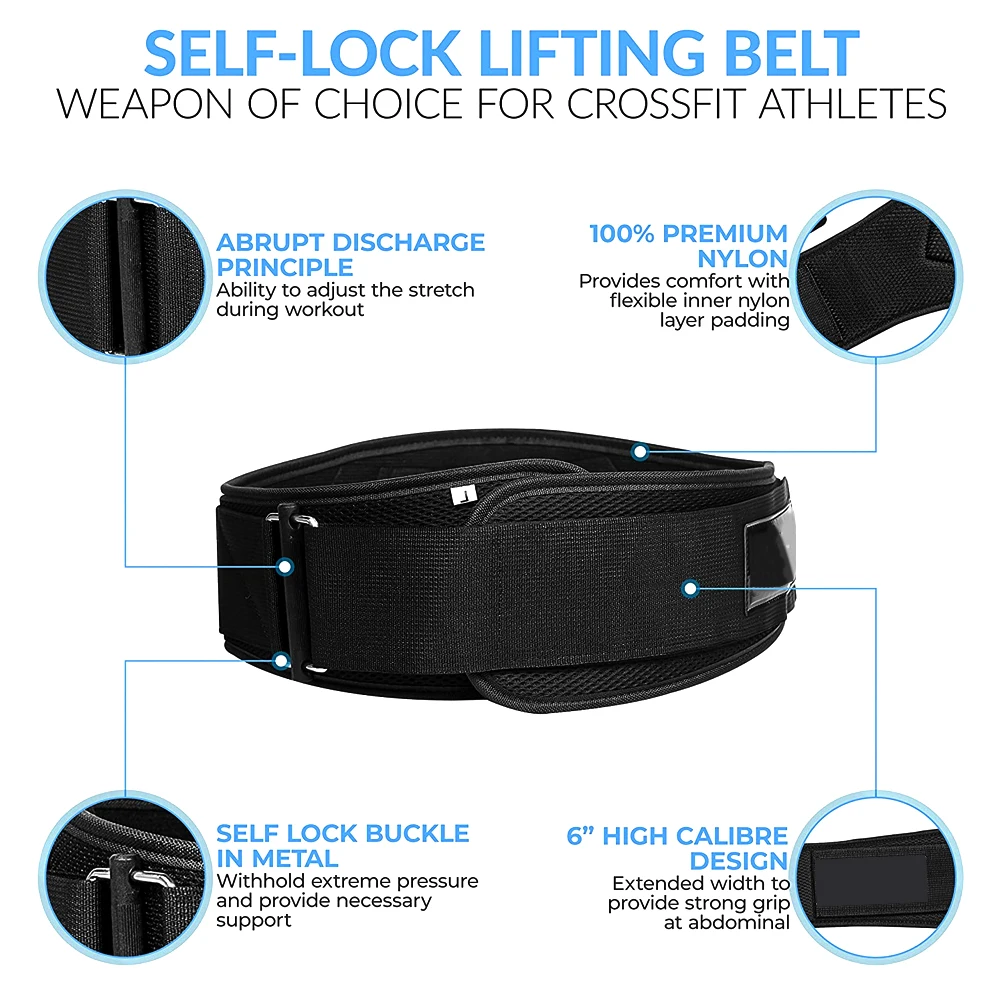Fitness Weight Lifting Belt Workout Waist Belt Training Sport Waist Support Gym Lumbar Back Brace Squat Powerlifting Brace
