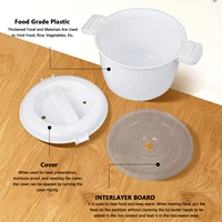 Récipient de cuisson multifonction pour micro-ondes, cuiseur à riz, récipient alimentaire 4