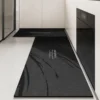 Kitchen Floor Mat Pvc Waterproof Leather Carpet Black Carpets Long Foot Mats Non-slip Oil-proof Modern Home Decoration Rug 주방 카펫 3