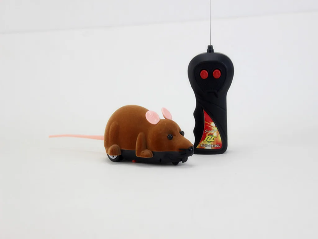New 8 Colors Cat Toys Remote Control Wireless RC Simulation Mouse Toy Electronic Rat Mice Toy for Kitten Cat Novelty Toy 