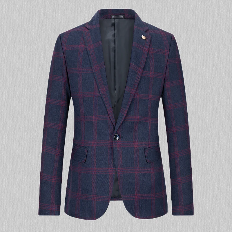 

The NEW AUTUMN WINTER SUIT MALE TREND Korean EDITION LATTICE British slim small suit FASHION leisure handsome single west coat