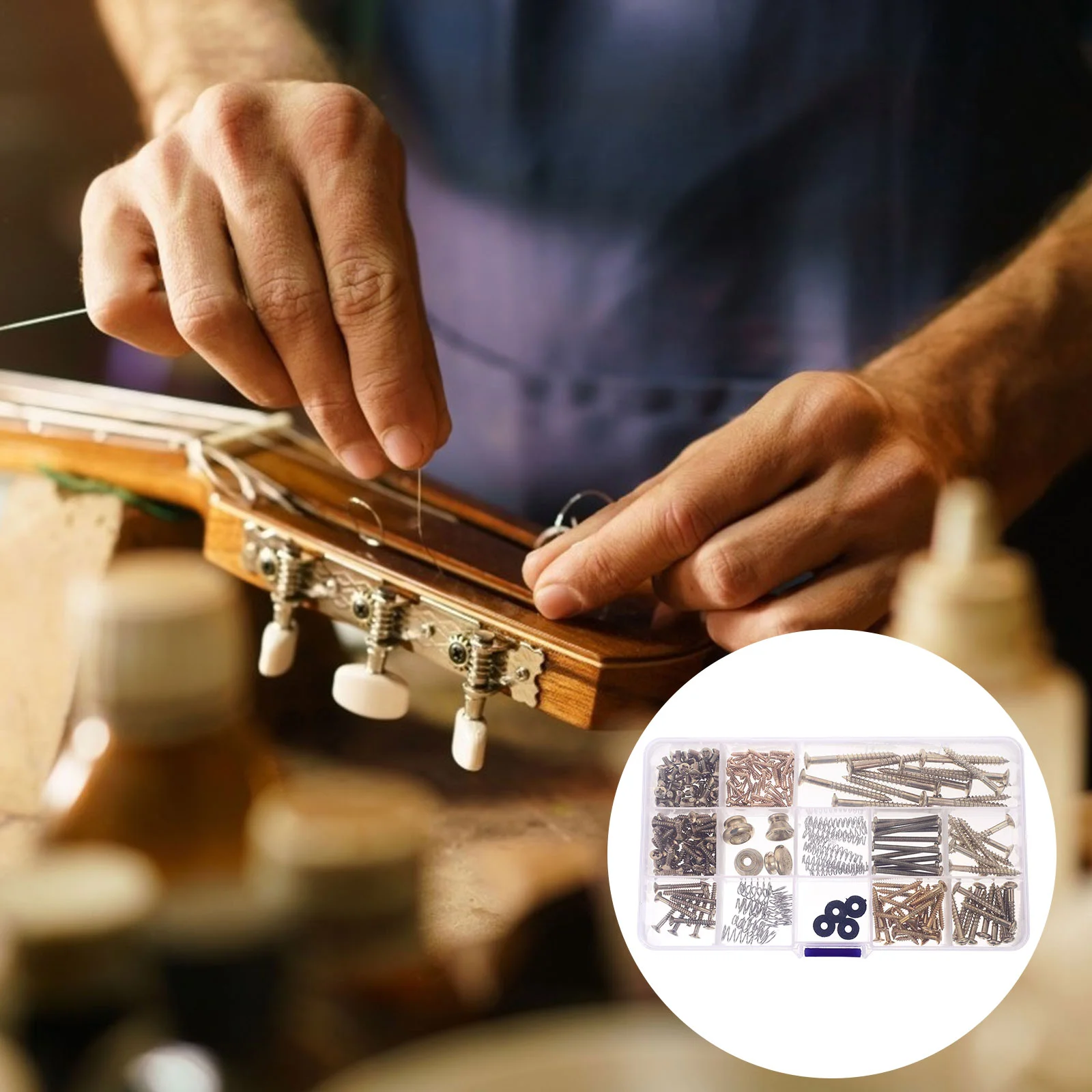 

Metal Guitar Screw Replacements Accessories Electric Screws Neck Plate DIY Kit Mounting For Pickup