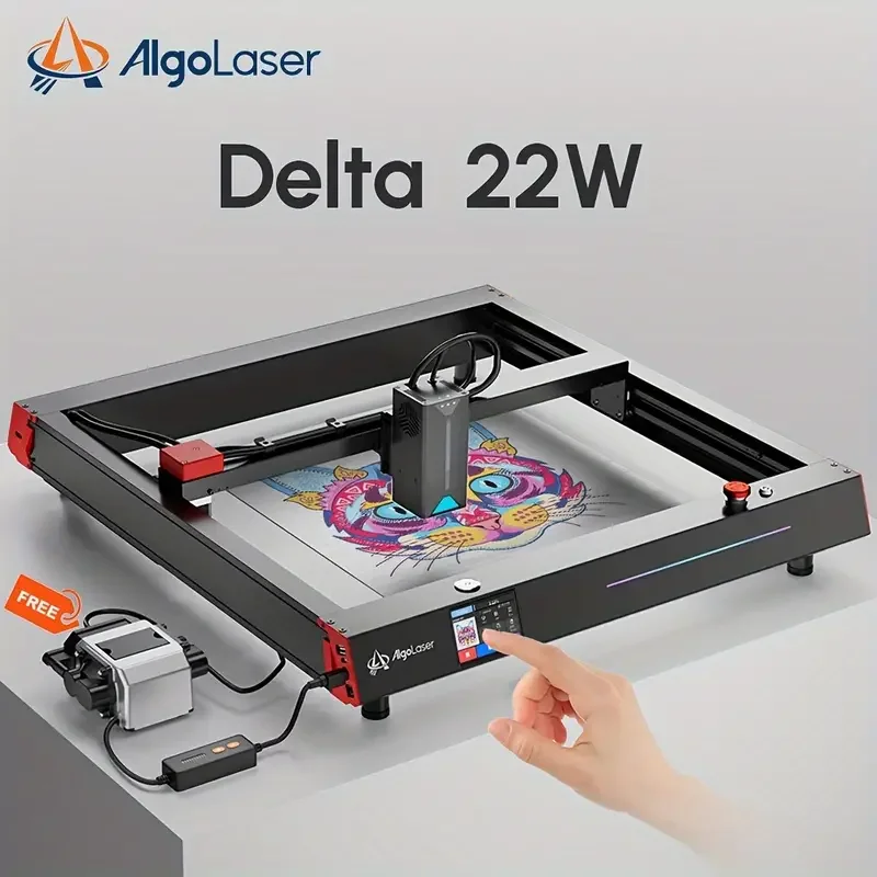 AlgoLaser Delta Powerful CNC Wood Engraver Cutter Woodworking DIY Tools Wifi Phone Offline Laser Metal Engraving Cutting Machine laser engraving machine