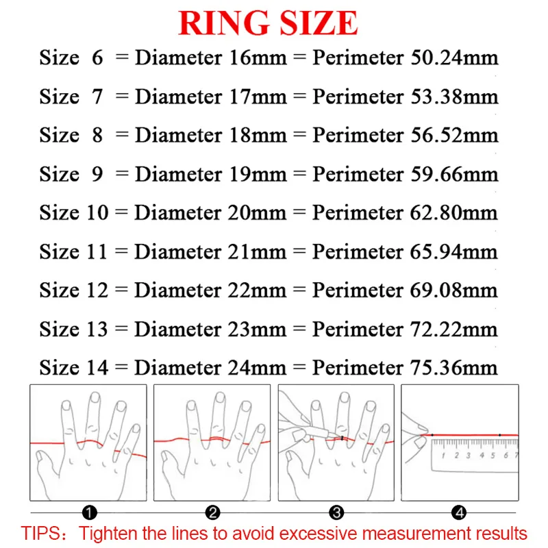 How to measure your ring size - Taj Amsterdam