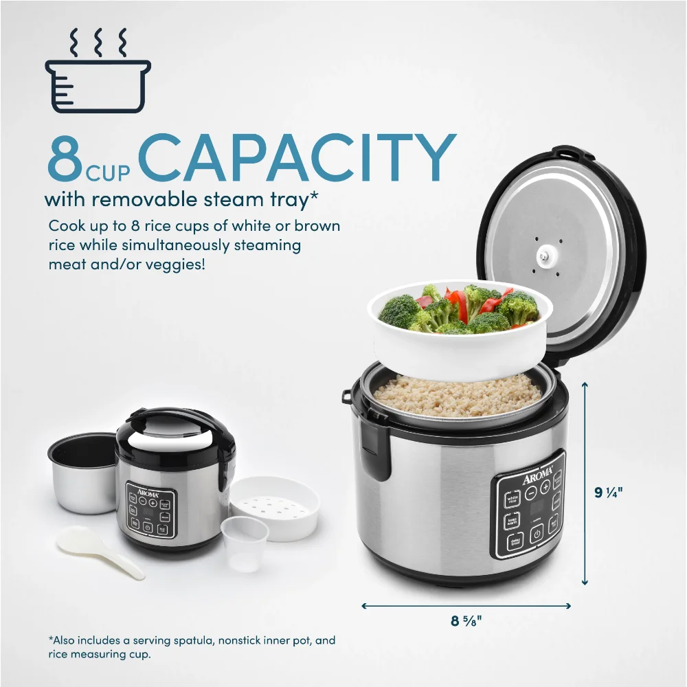 Aroma® Professional 20-Cup (Cooked) / 4Qt. Digital Rice & Grain Multicooker  - AliExpress