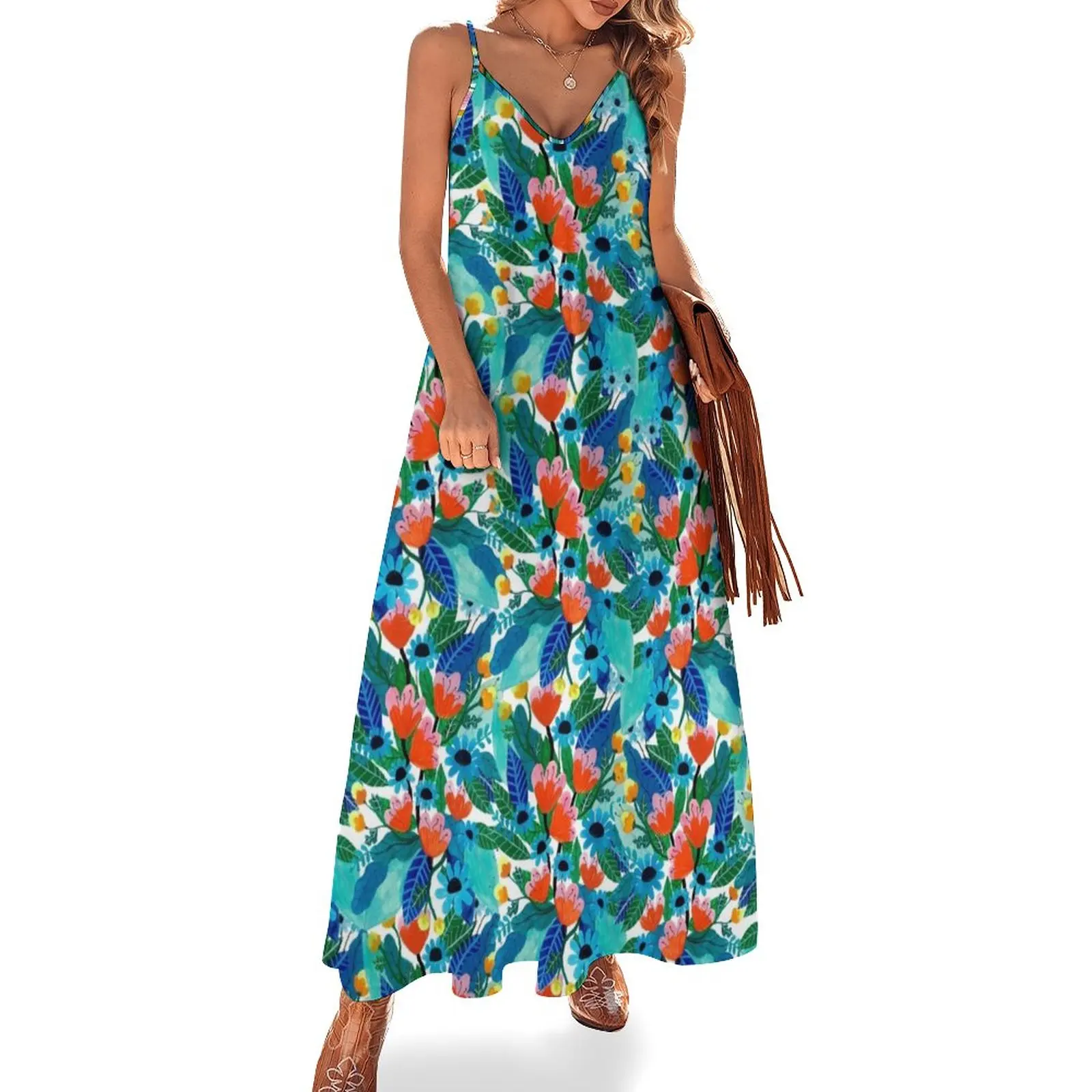 

New Tropic Jungle Sleeveless Dress dresses for women 2023 luxury designer party women formal occasion dresses Women's dress