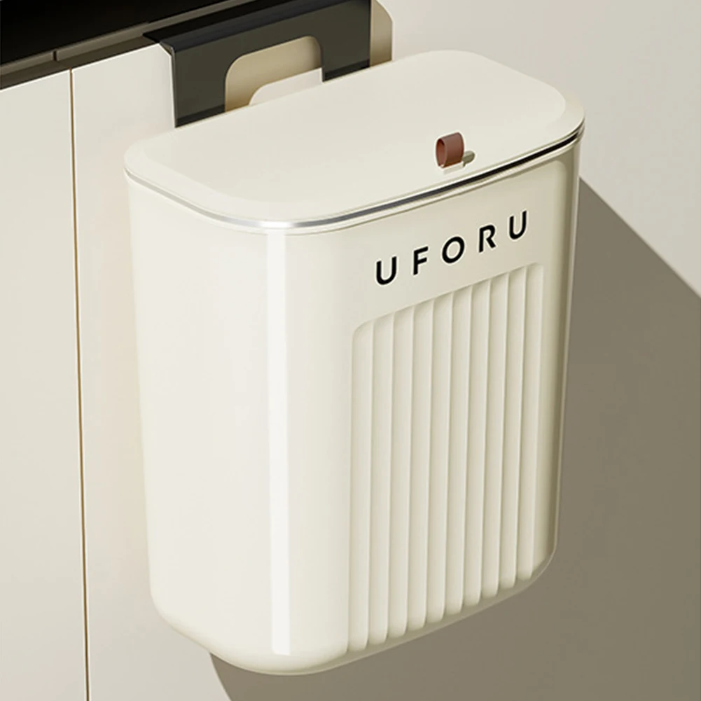 Hanging Trash Can Hanging Countertop Trash Can With Lid for Bathroom Kitchen Accessories for Cabinet RV Bedroom Camping