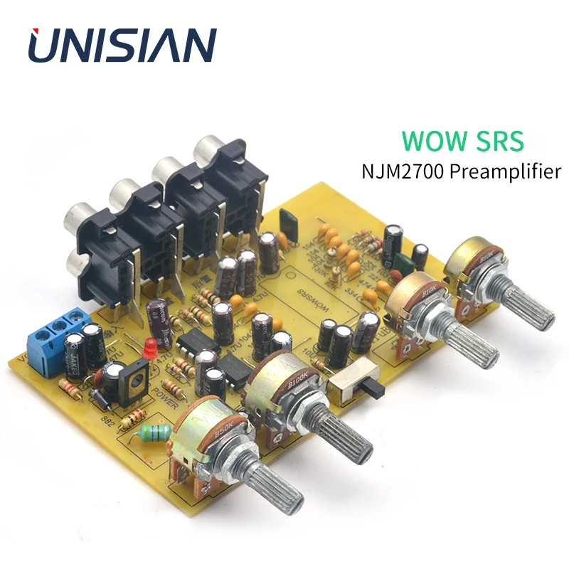 Preamplificatore Di Uscita Del Segnale A 4.1 Canali Del Processore Audio Srs Della Scheda Di Tono Srs 3D Unisiano Njm2700 Per Il Sistema Audio Dell'Au