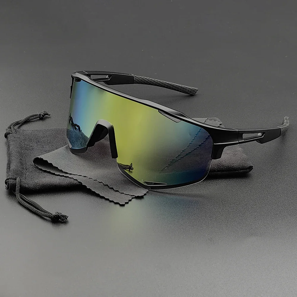 

Wide Field Vision UV400 Lenses Cycling Sunglasses 2024 Men Women Sports Bicycle Glasses Running Cycle Eyewear Male Bike Goggles