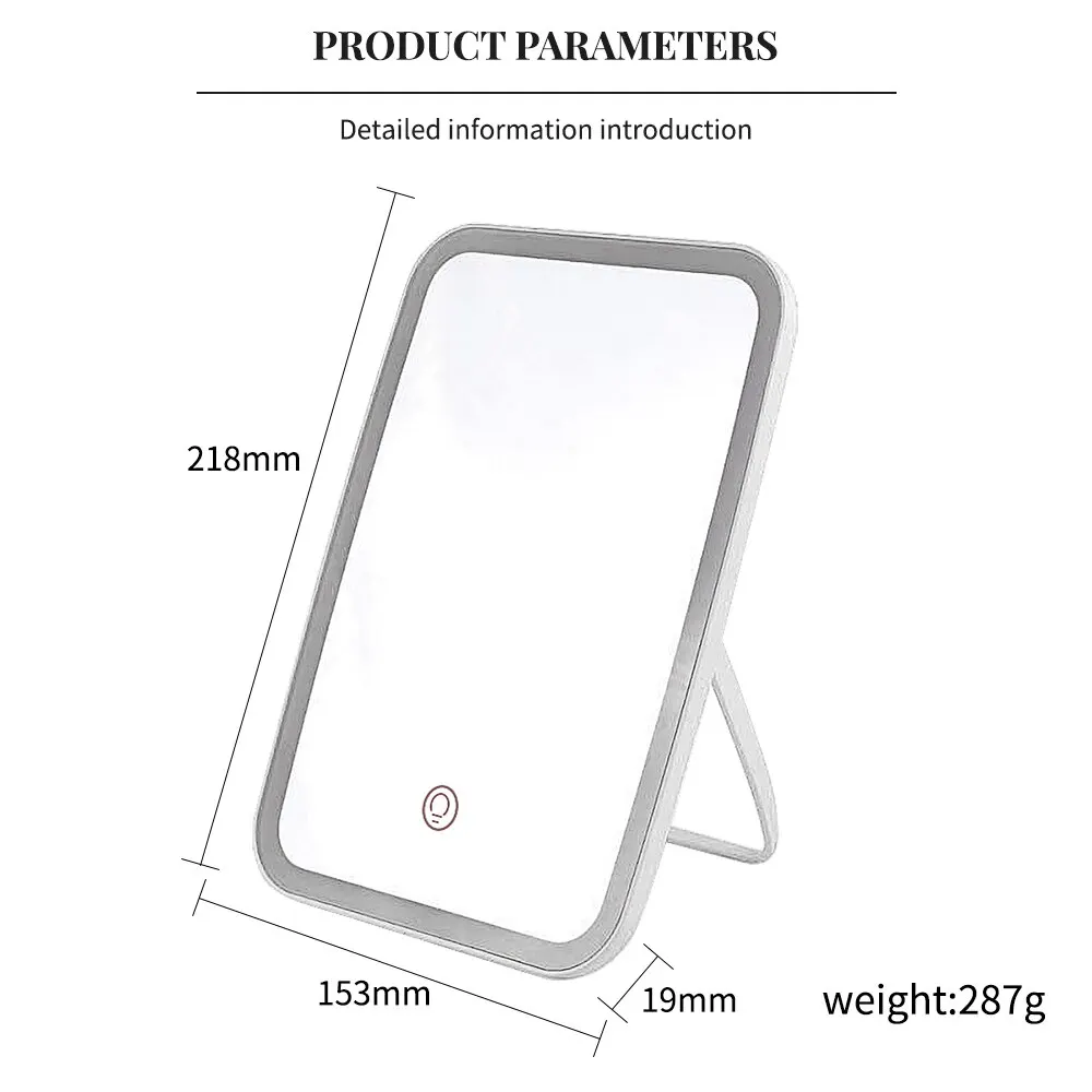 Tricolor LED Rotating Makeup Mirror 6