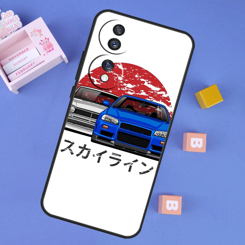 JDM Skyline Car Design Protective Phone Case
