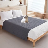 Solid Waterproof Bed Cover Washable Dustproof Mattress Protector Kids Pets Dog Cat Pad Bedspread Mat For Bedroom Livingroom 1