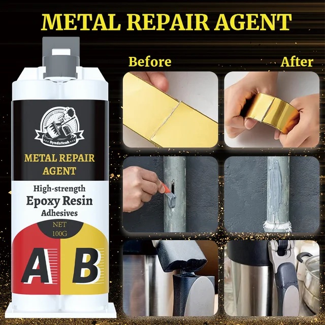 Metal Glue - Weld Metal Repair Glue Glue Cast Iron High Strength Repairing  Adhesive Heat Resistance Cold Weld Industrial Repair - AliExpress