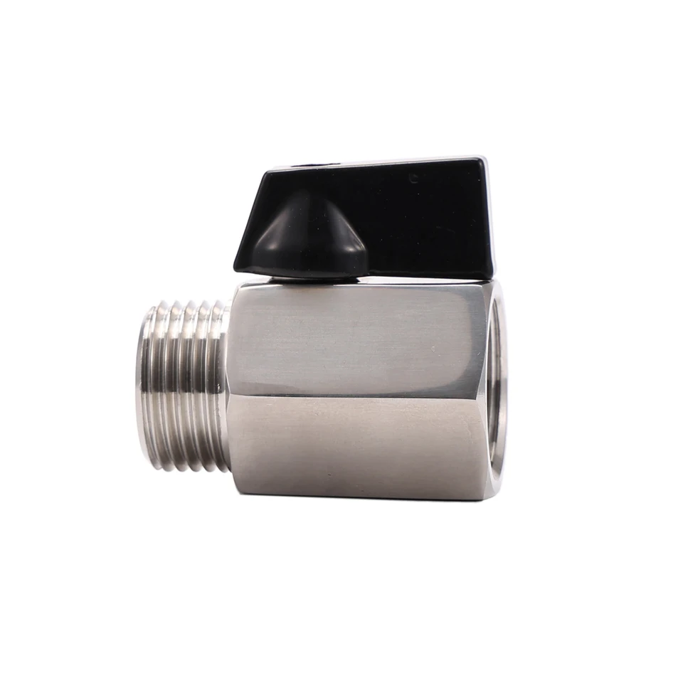 Mini Valvola A Sfera In Acciaio Inossidabile 304 Sanitaria 1/8 1/4 3/8 1