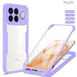 Premium Full Body Protective Case with 360° Double - Sided Cover Design for Poco F8 ultra (Qc360 - Purple)