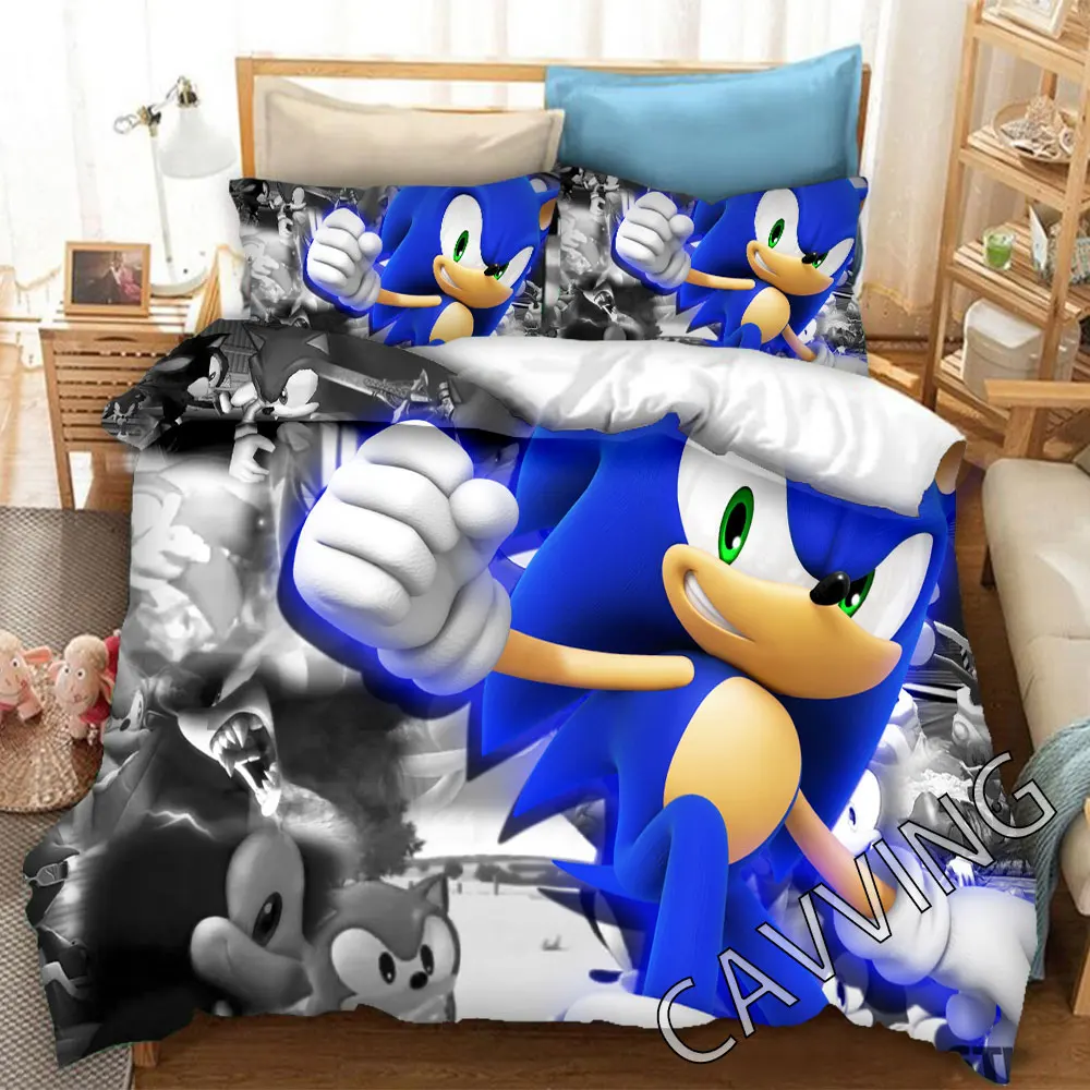 Cartoon Hedgehogs 3D Printed Bedding Set Duvet Covers & Pillow Cases Comforter Bedding Set Bed Linen( US Sizes/EU Sizes/AU Sizes