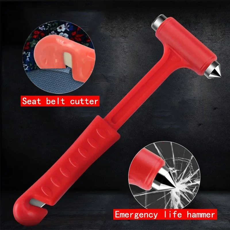 Car Safety Escape Hammer Glass Window Breaker Knock Glass Artifact Rescue Seat Belt Cutter Life Saving Car Emergency Escape Tool car safety hammer,window breaker,safety hammer