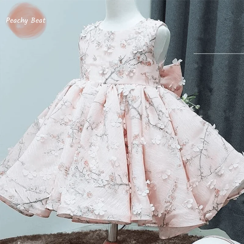 Baby Girl Princess Tutu Dress Infant Toddler Child Pink Tulle Floral