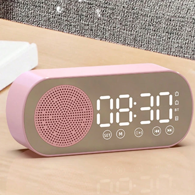 Wireless Bluetooth Speaker, Multi-functional Loud Subwoofer Clock, Mini AI Smart Alarm Clock Speaker 1