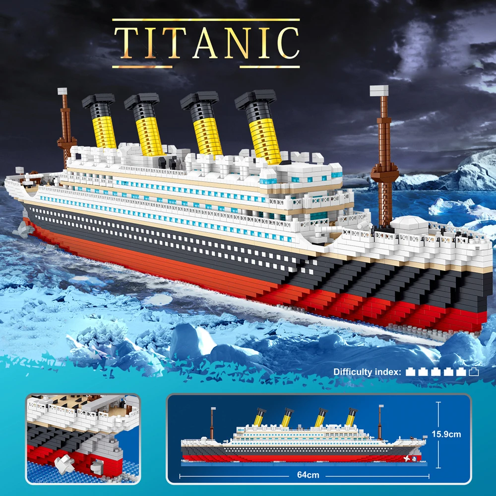 Model Building Kits Titanic, 3d Buildings Models Titanic