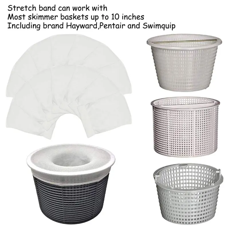 

Swimming Pool Filter Skimmer Socks Nylon Swimming Pool Filter Socks For Baskets Skimmers Sleeve Mesh Screen Net Pool Supplies