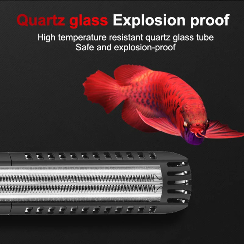 christmas fish tank decor SUNSUN Aquarium Heater Submersible Fish Tank LCD Display Digital Adjustable Water Heating Rod Constant Temperature Control 500W algae scraper