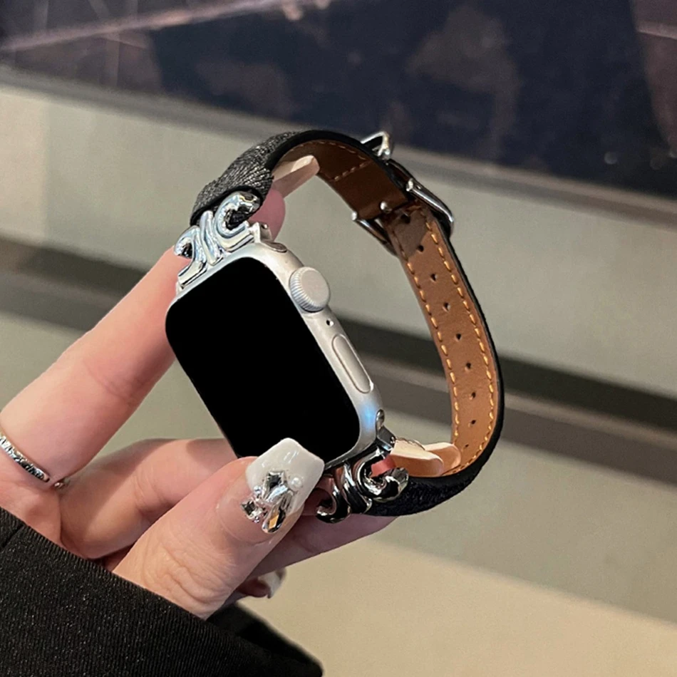 Apple Watch Series 9 8 7 6 5 SE 38/40/41/42/44/45mm Ʈ    iWatch UItra 2 49mm  м ݼ Ŭ Ʈ