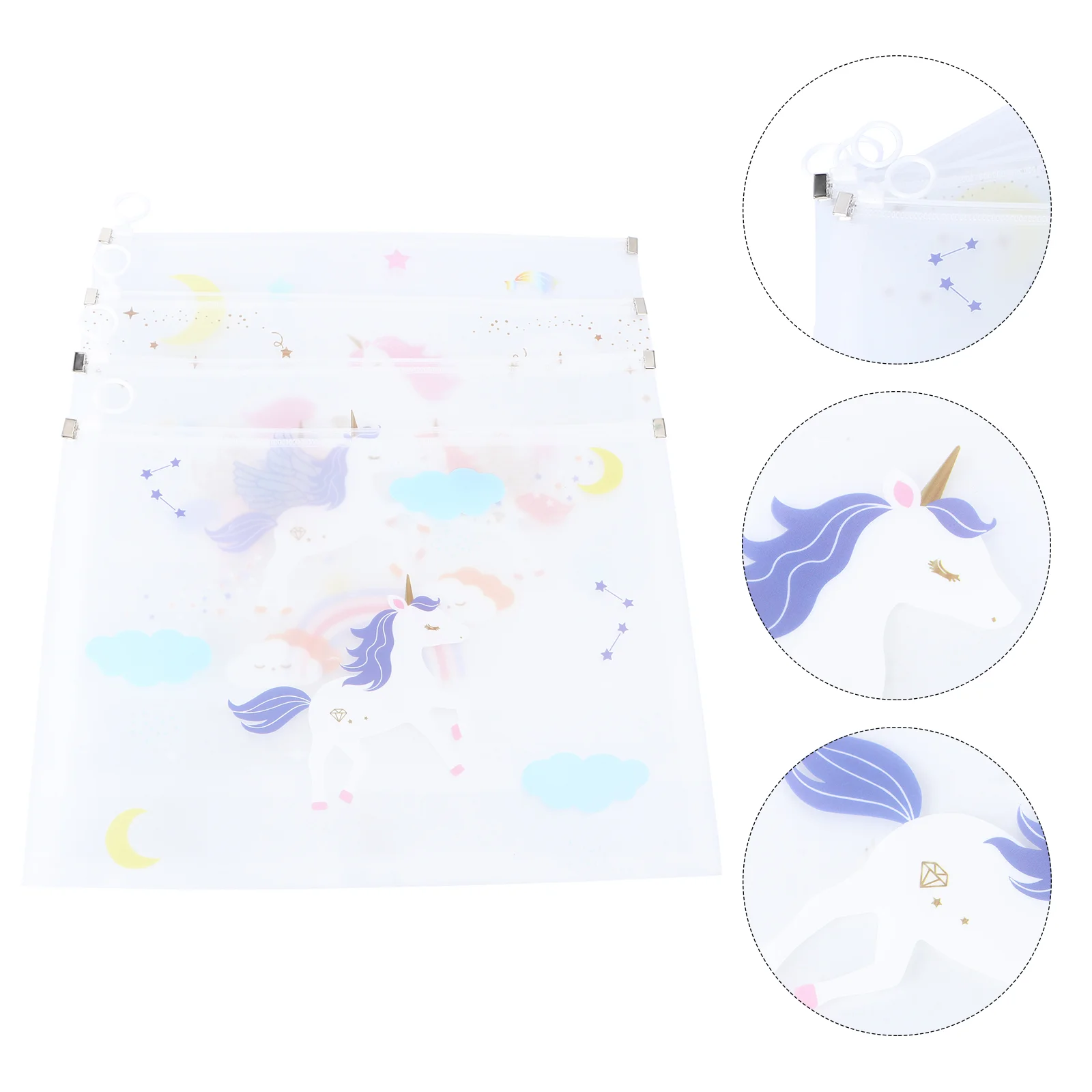 

4 шт., дорожные сумки для документов на молнии