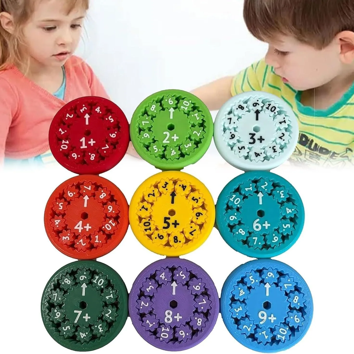 1/9/18Pc Math Fidget Spinners Educational Toys Addition Subtraction Multiplication Division Fingertip Math Games Toy for Kids