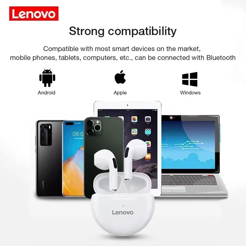 

Lenovo HT38 TWS Wireless Bluetooth Headphones In-ear Outdoor Sports Headphones Ultra HD Waterproof Music Headphones Wholesale