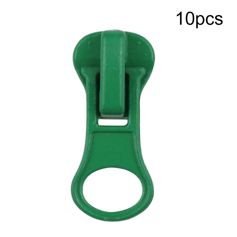 5# Metal Zipper Sliders 10Pcs for Resin Zippers Clothes Jacket Zip Puller Backpack Zipper Head Repair Kit Sewing Accessory