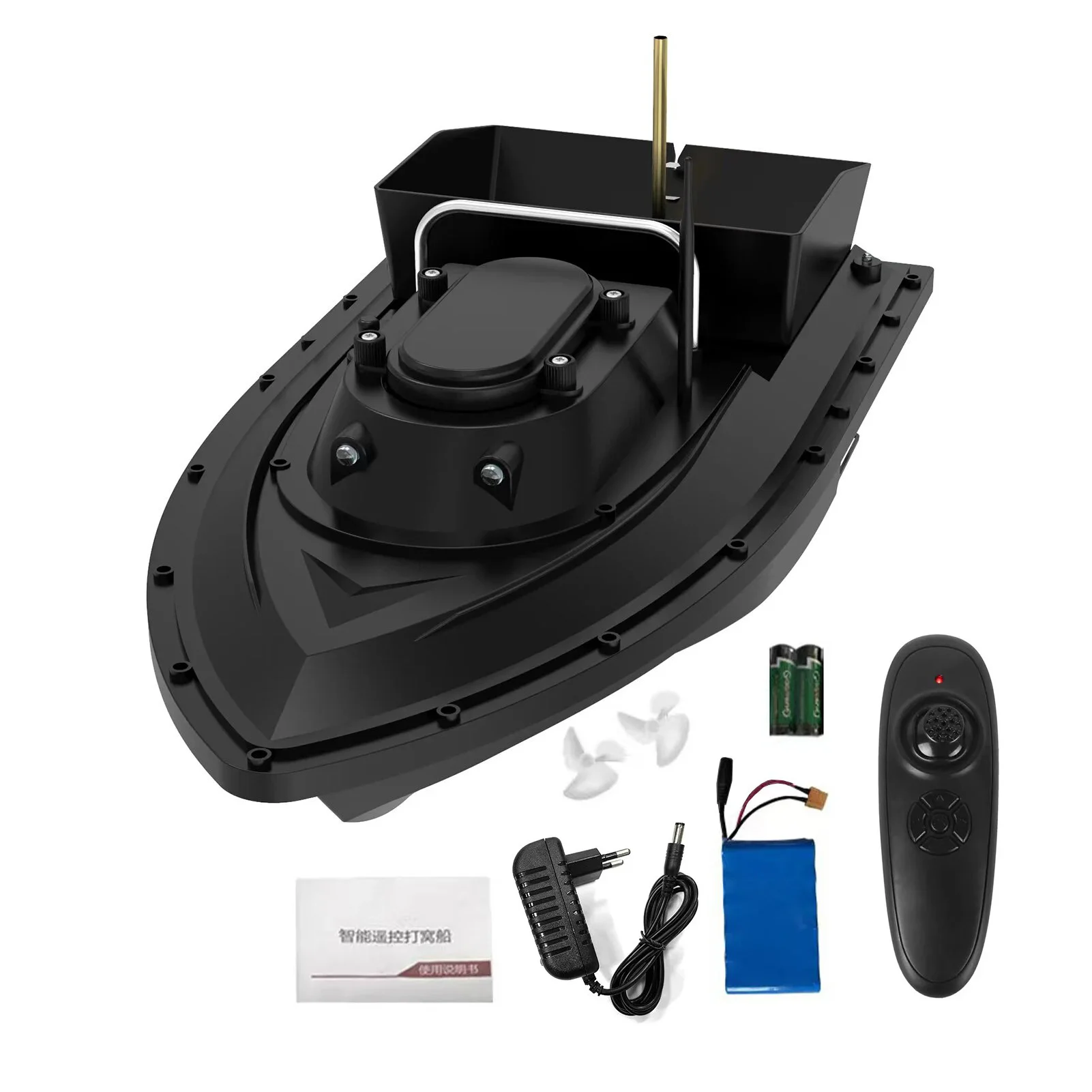 400-500M Wireless Remote Control Fishing Feeder Boat Ship 16000mAh Battery 1.5KG Load RC Fishing Bait Boat