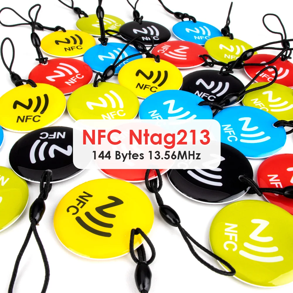 Order Waterproof NFC Tags Social Media RFID Epoxy Tag for Phone