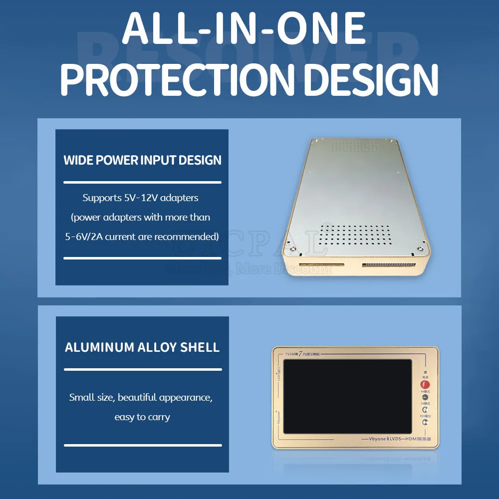 100% Original Brand TV160 Motherboard Converter 7 Inch 1024*600