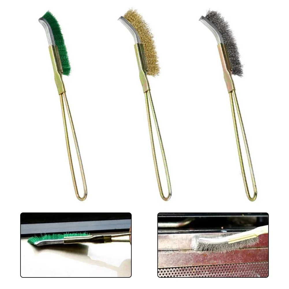 Cleaning Brush Wire Brush Wire Brush Set Cleaning Brush Set Wire Cleaning Brush Cleaning Tool Mini Brush Mini Brush Set Mini Wire Brush Brass Nylon & Steel Polishin Brushes For Rust Metal Remover Cleaning Polish Grinder Household Cleaning Hand Tool