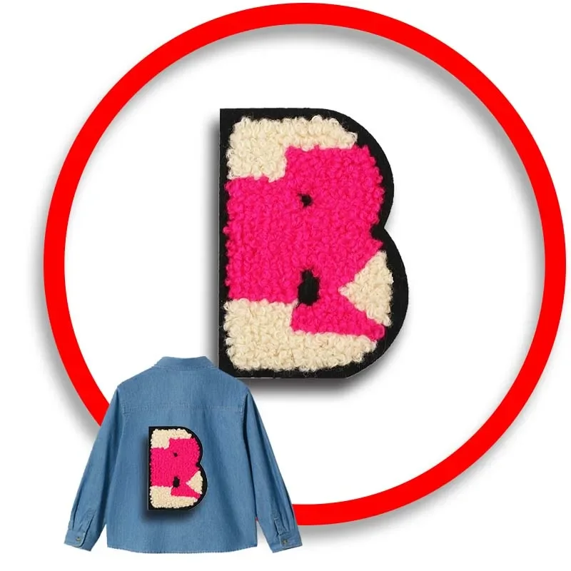 

Hot Sale 1pcs Letter Patch Stickers Iron On Patches for Clothing Sewing Embroidery Fusible Applique Badge Decoration Stripes