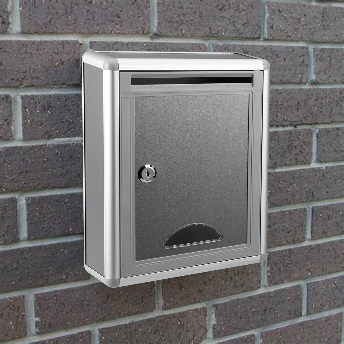 Box Suggestion Wall Mailbox Drop Locklocking Mail Boxes Donation Mounted Metalhanging Ballot Mount Post Letter Stainless Steel