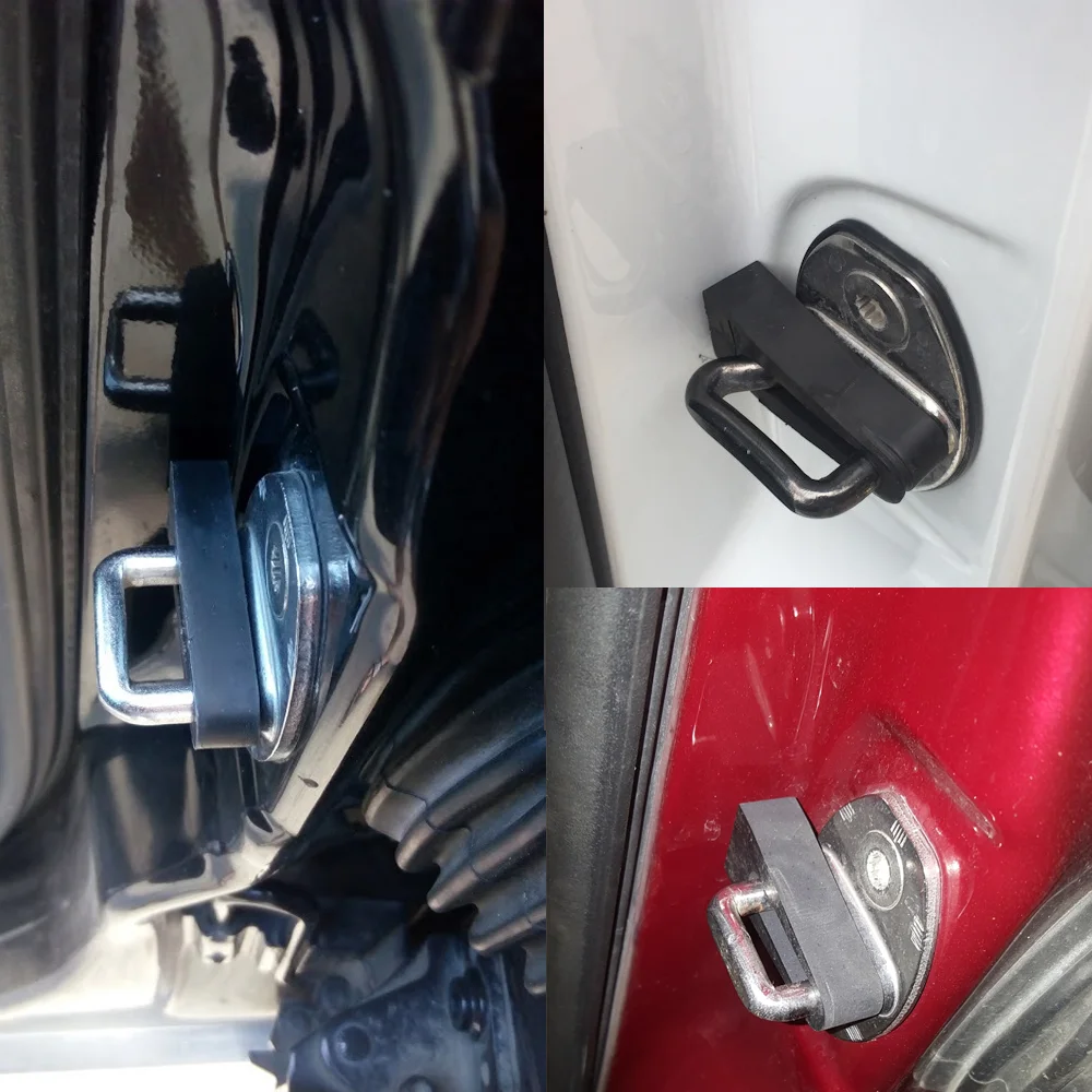 Car Door Lock Sound Deadener Damper Buffer Cushion Pad For VW Tiguan Touran Polo T5 Bora Caddy Jetta Passat Golf Mk4 MK5 MK6 MK7 car door lock damper car interior accessories car sound deadener car exterior accessories car door protection pad