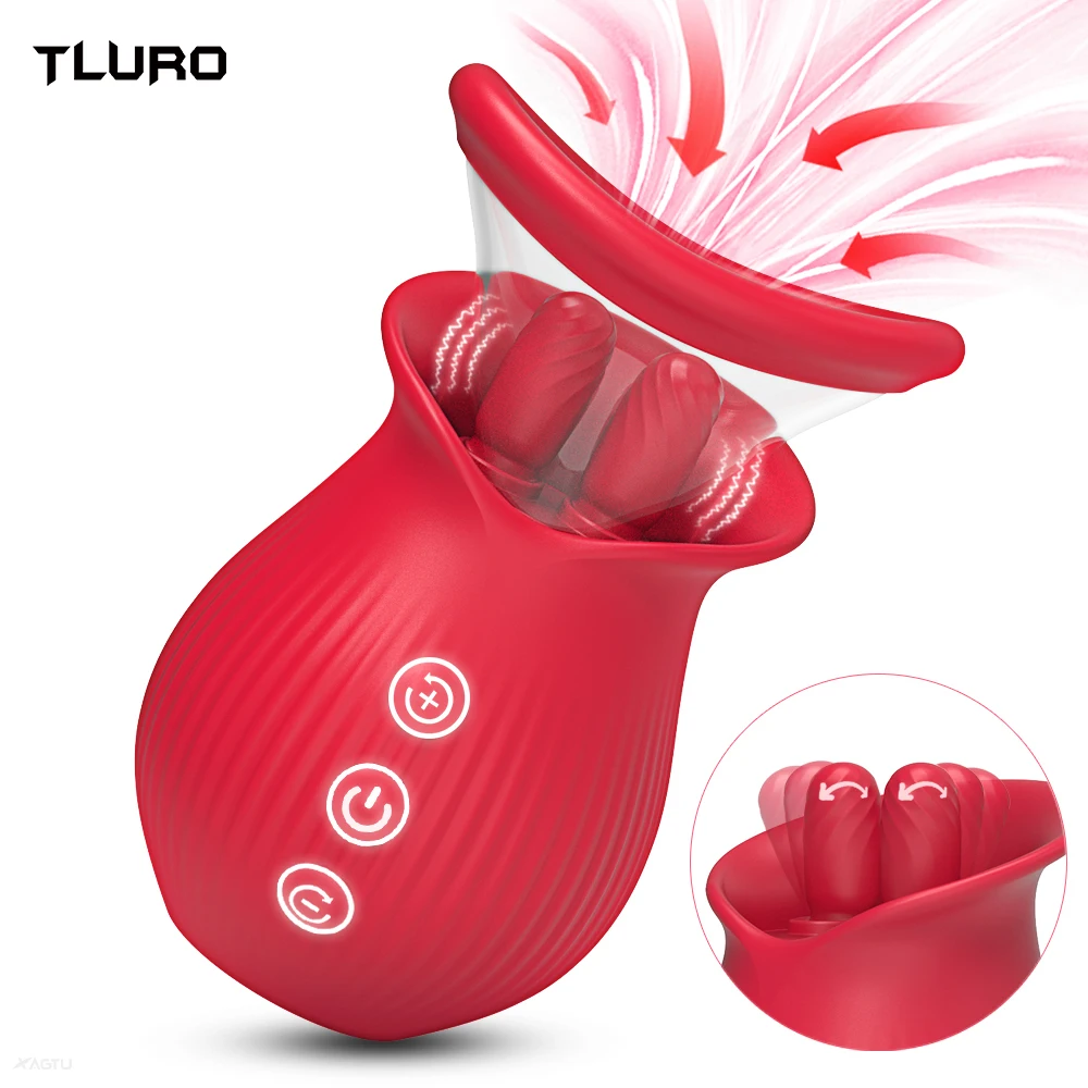 Rosen-vibrator Zur Klitorisstimulation Und Für Nippelspiel_voghion.com