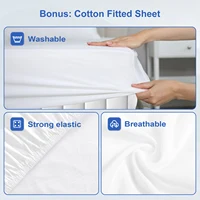 Матрас AUTHMIC — карманная пружина, 7-зонная адаптивная поддержка, толщина 25 см, дышащий и приятный для кожи, средний прочный матрас-кровать — изображение 6