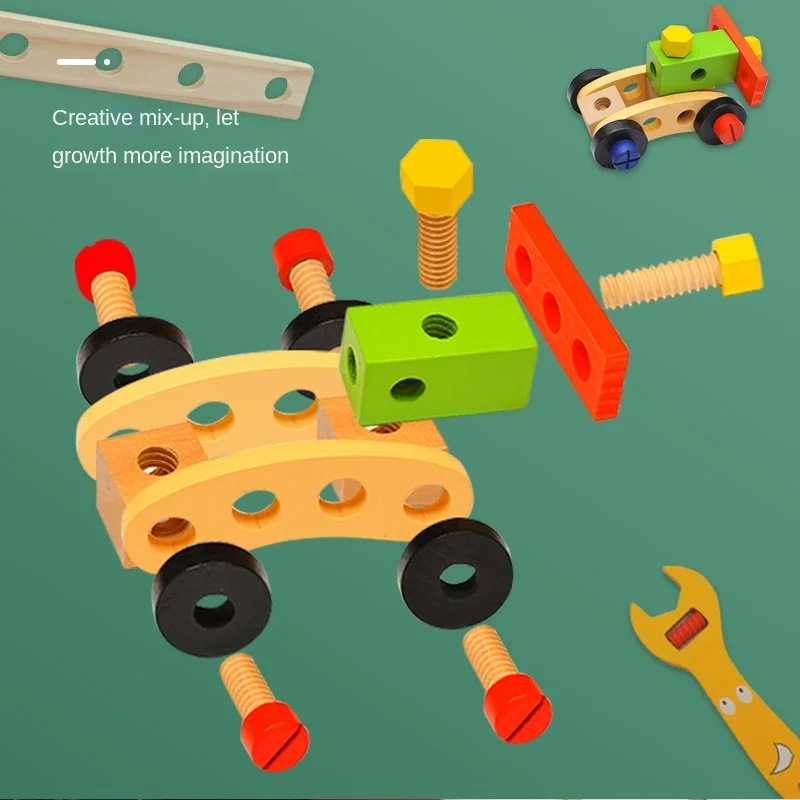 Simulation wooden disassembly toys, simulation repair tools, educational play house toys, children's holiday gifts